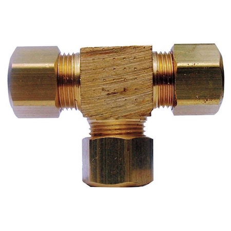 Homeplus+ ATC 3/8 in. Compression X 3/8 in. D Compression Yellow Brass Tee 6JC126310701018